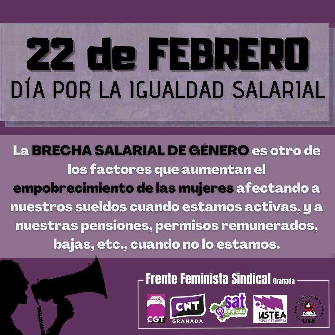 CNT feminismo brecha salarial 22F 8M